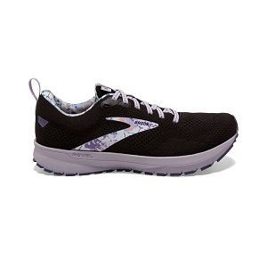 Brooks Revel 5 Womens Road Running Shoes Black/Purple/White | USA-HBO726143